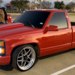 red obs truck headlights