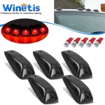 5X Roof Top Cab Marker Running Lights w/ Red LED For 1988-2002 Chevy/GMC C1500 C2500 C3500 K1500 K2500 K3500 Pickup Trucks