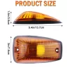 Winetis 5Pcs LED Cab Marker Roof Light with Amber T10 LED Bulbs for Chevy GMC C1500 C2500 C3500 K1500 K2500 K3500 Pickup Trucks - Image 4