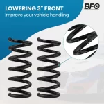 3" Front Lowering Coil Springs Drop For Chevrolet GMC C1500 Suburban 1992-1998 - Image 3