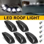 5X Roof Top Cab Marker Running Lights w/ White LED For 1988-2002 Chevy/GMC C1500 C2500 C3500 K1500 K2500 K3500 Pickup Trucks