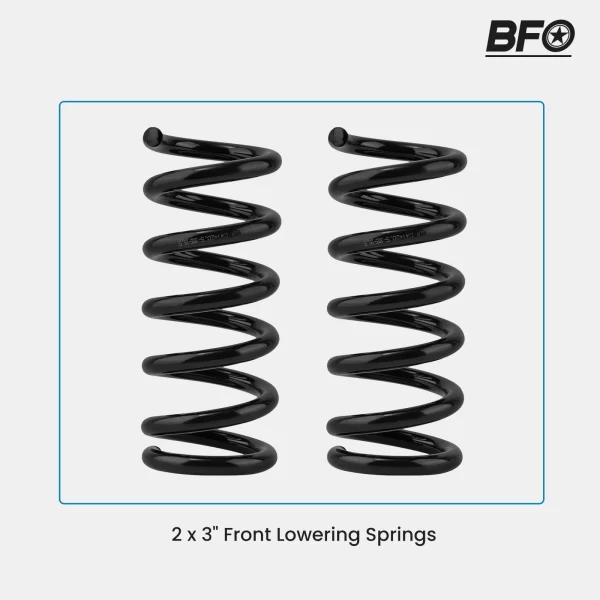 3" Front Lowering Coil Springs Drop For Chevrolet GMC C1500 Suburban 1992-1998 - Image 5