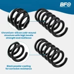 3" Front Lowering Coil Springs Drop For Chevrolet GMC C1500 Suburban 1992-1998 - Image 4